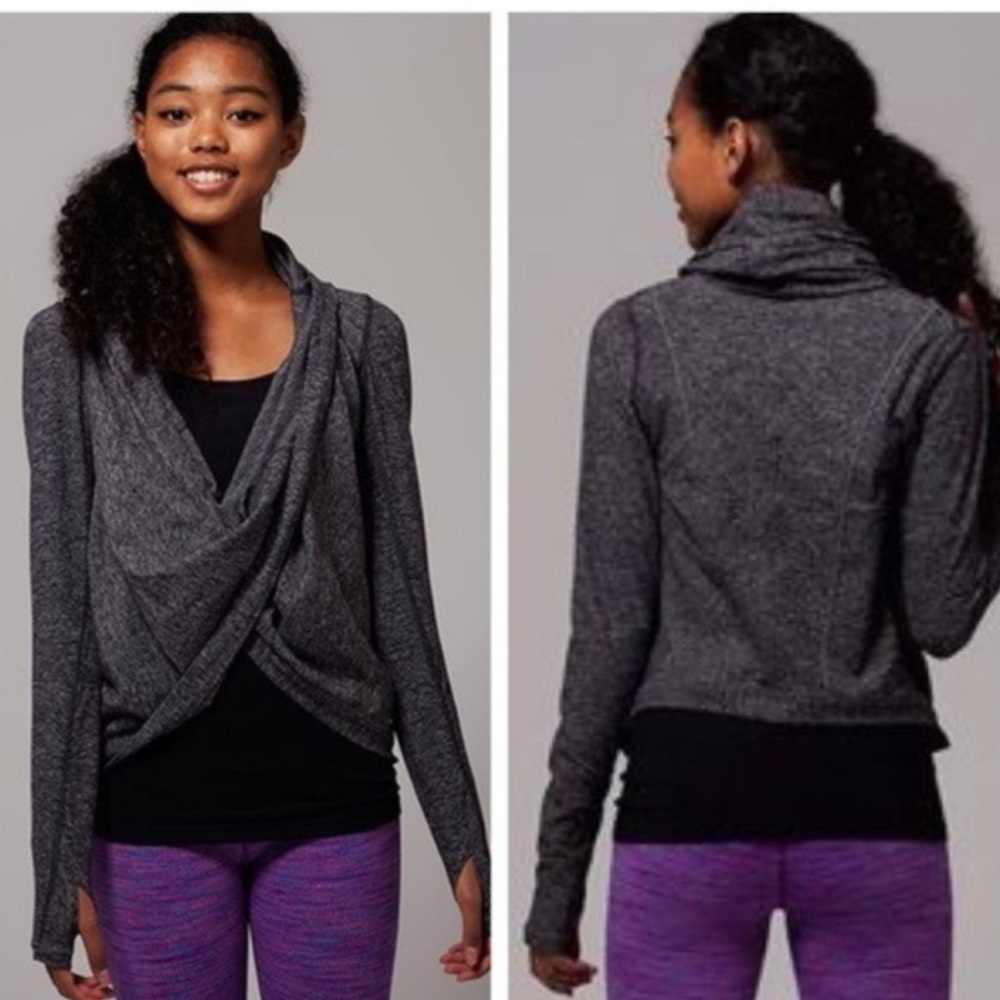 Ivivva by Lululemon Girl's Four Count Shrug Wrap hoodie